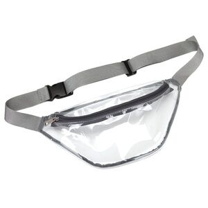 2/$30 NWOT Clear Stadium Belt Bag with Gray Trim